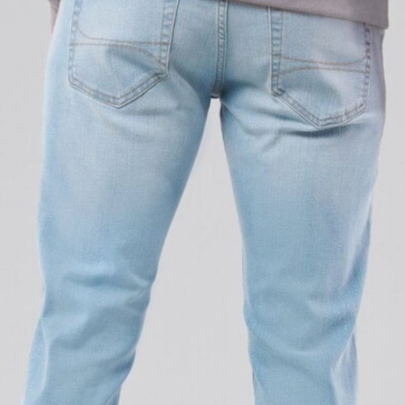 Hollister Men's Light Wash Upper Distressed Super Skinny Jeans W31 L32 - Picture 4 of 7